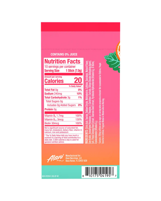 energy sticks - strawberry sunrise